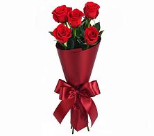 Букет 5 Красных роз Эдлесс Лав в Долинске
