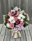 Букет цветов из: Альстромерии, Гвоздики, Розы и Хризантемы в Долинске