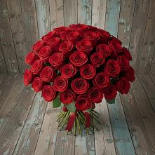 Букет 55 Красных роз Фридом #REPLACE_PRED# Долинске