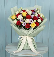 Букет цветов из:  Розы в Долинске