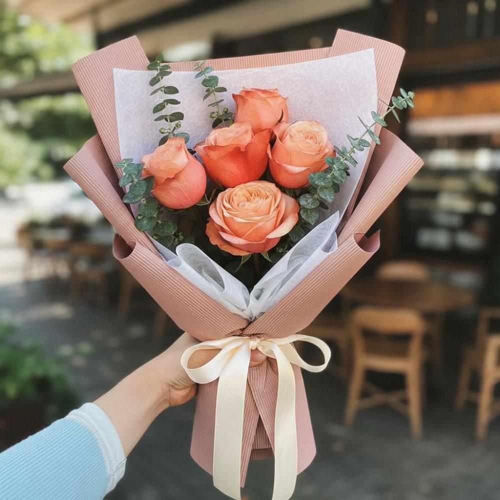 Букет цветов из: Розы в Долинске