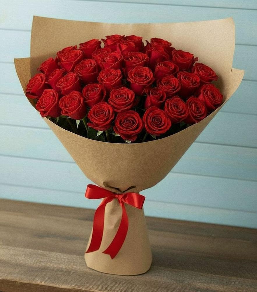 Букет Красные розы Милано в Долинске