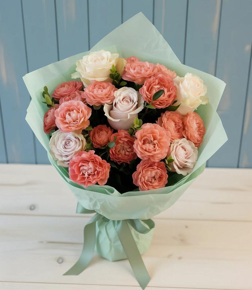 Букет цветов из: Розы в Долинске