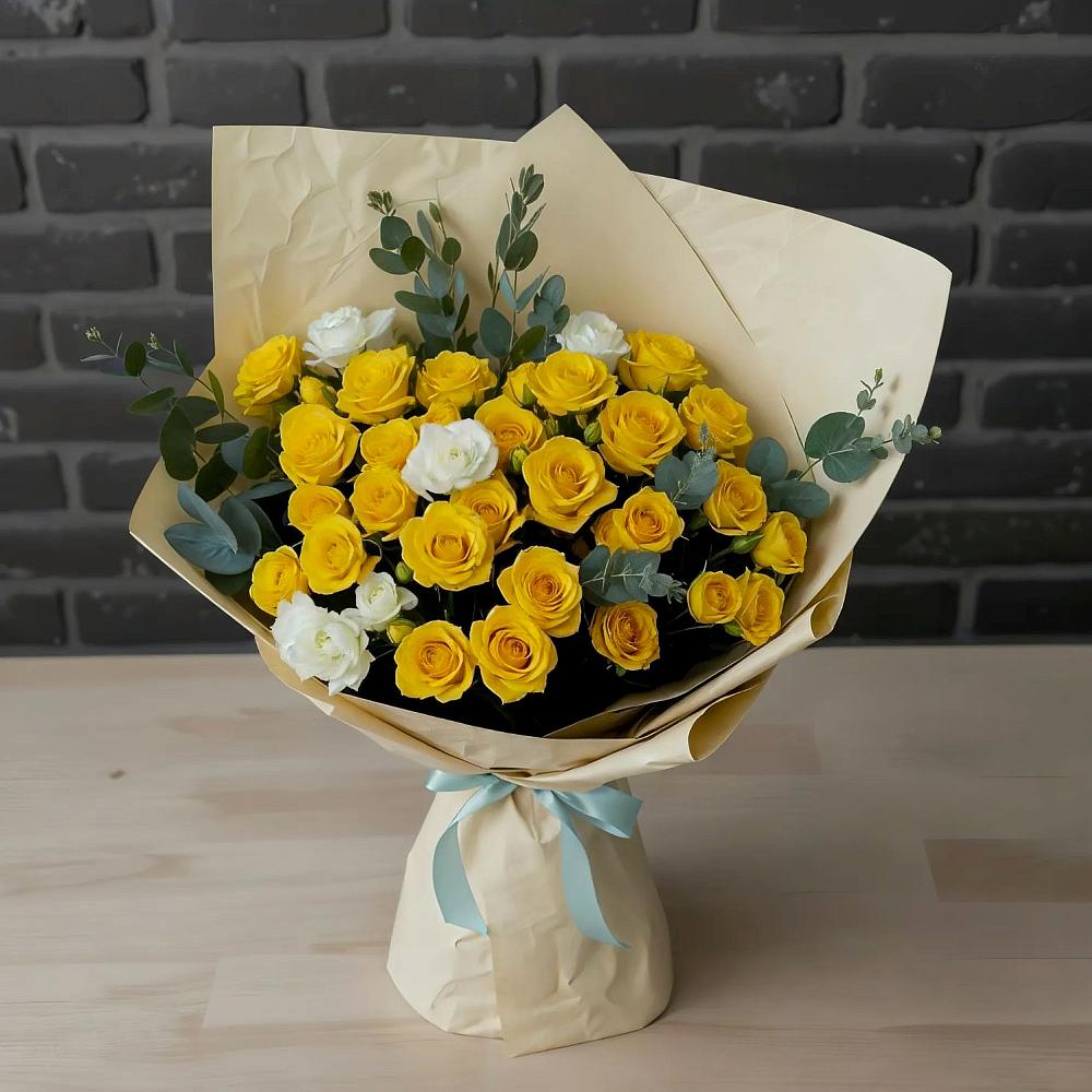 Букет цветов из: Розы в Долинске