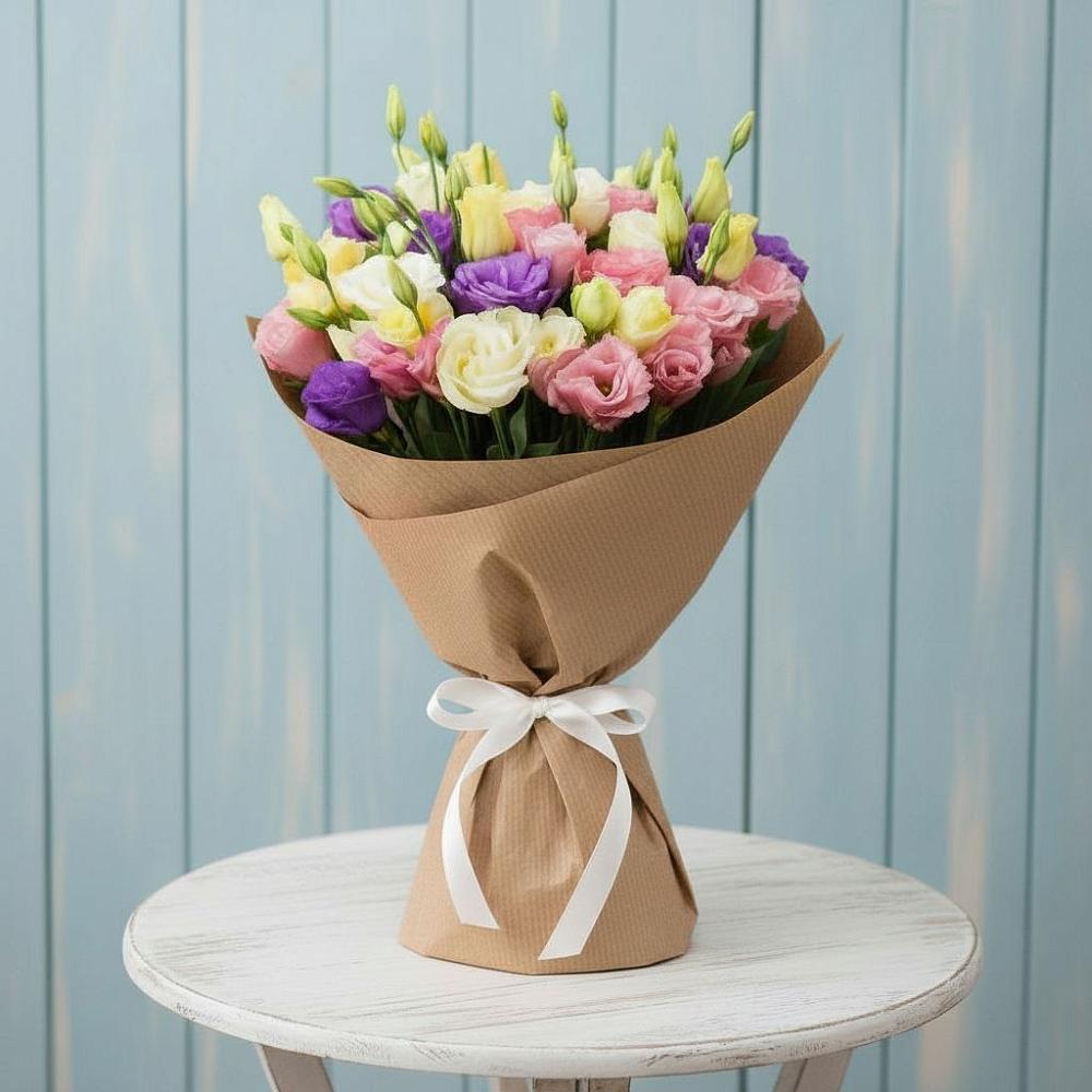 Букет цветов из: Лизиантусы в Долинске