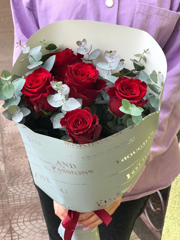 Букет цветов из: Розы в Долинске