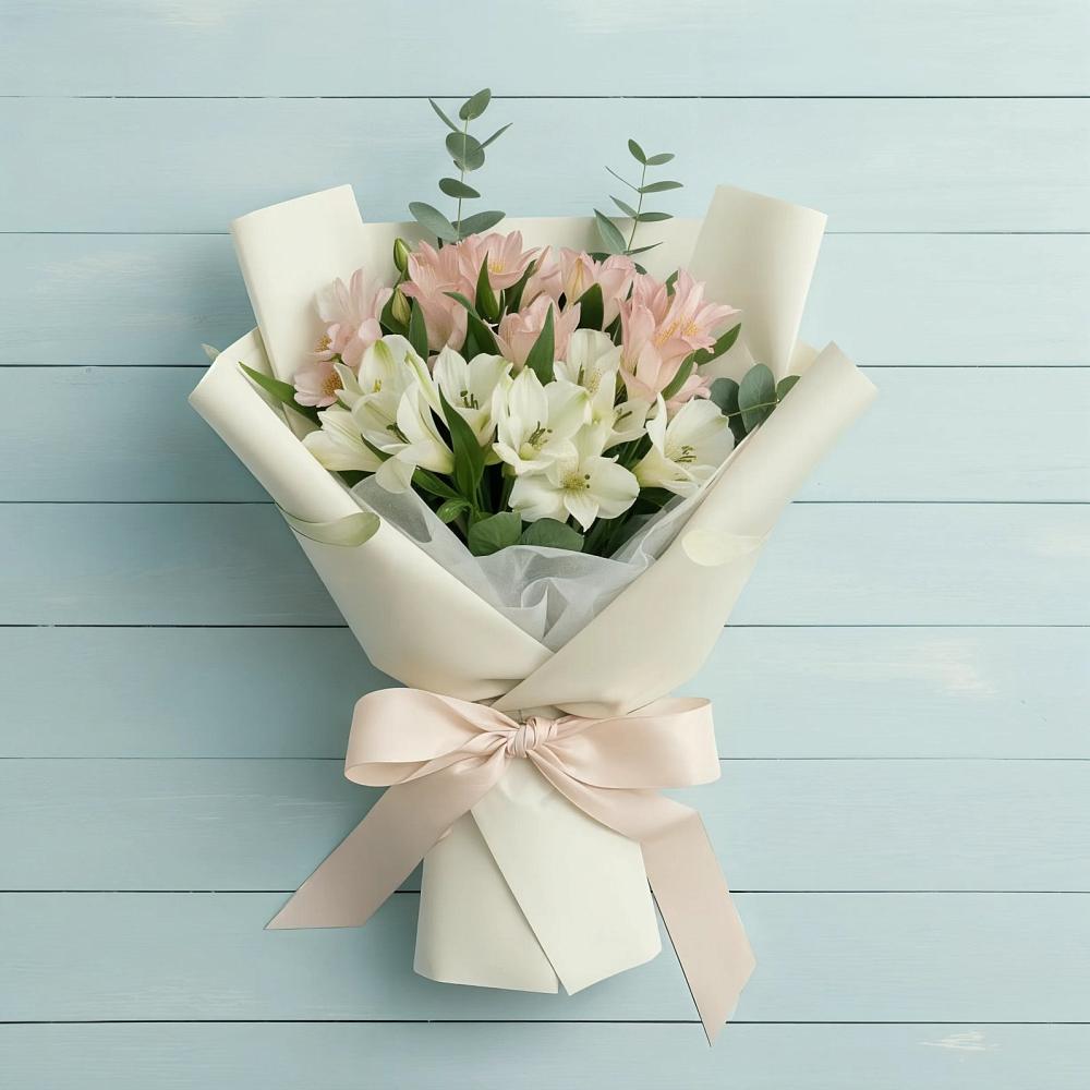 Букет цветов из: Альстромерии в Долинске