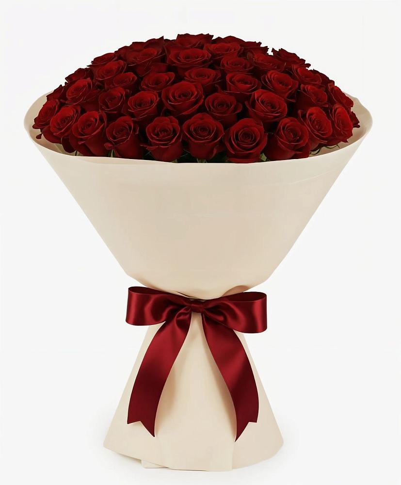 Букет 101 Бордовая роза Блэк Бакарра в Долинске