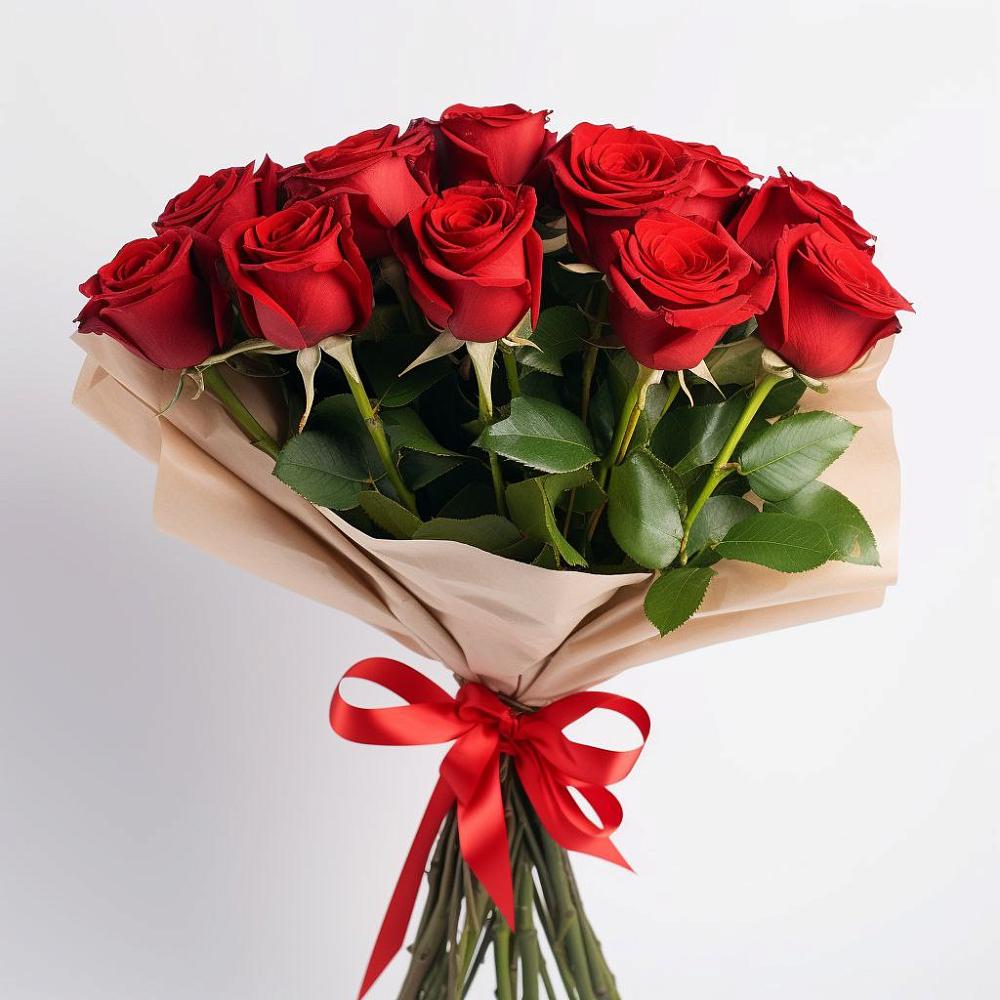 Букет 11 Красных роз Эдлесс Лав в Долинске