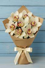 Букет цветов из:  Орхидеи и Розы в Долинске